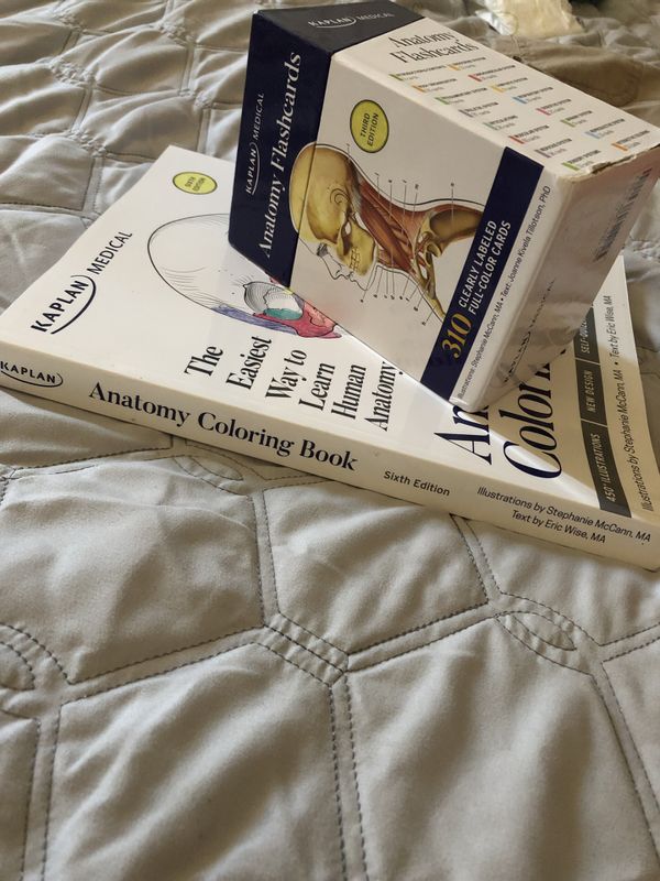 Anatomy and physiology Kaplan flash cards and coloring ...