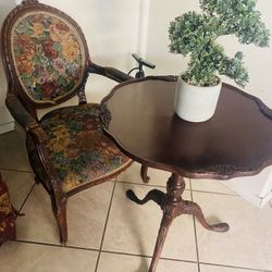 Vintage Antique Wood Table 