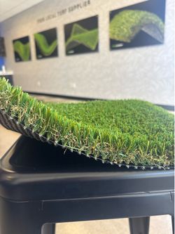 Pet turf with special backing on sale $1.39/sqf