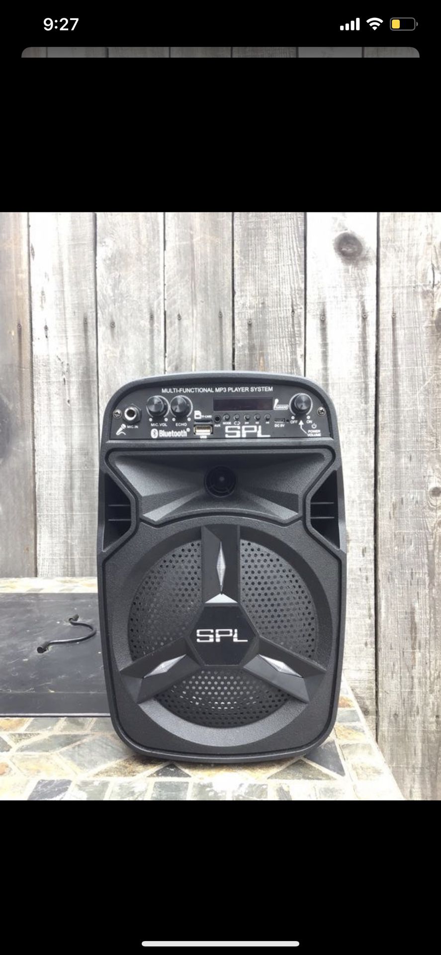 SPL Portable Bluetooth DJ Speaker