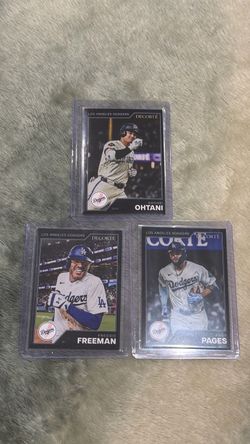 LA Dodgers Decorté Baseball Cards Set of 3