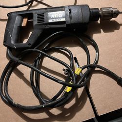 Vintage AEG BE 13 RLD 1/2" Corded Electric Drill - Made in Germany - 450W