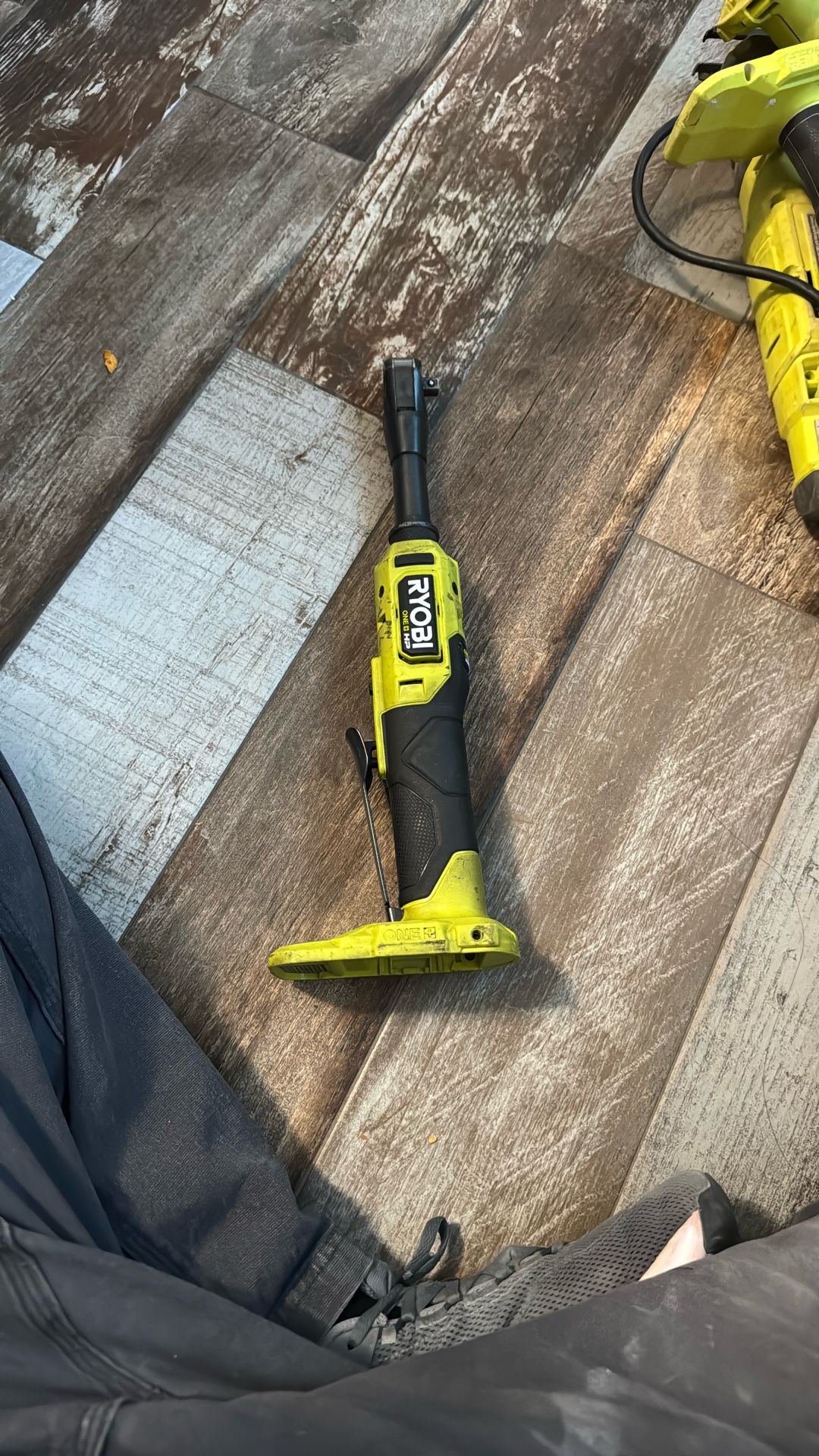 RYOBI ONE+ HP 18V Brushless Cordless 3/8 in. Extended Reach Ratchet.