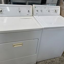 Kenmore Washer & Dryer Set In White Used Mix And Match