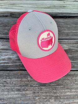 Masters Grey/Pink Mesh Snapback Hat American Needle