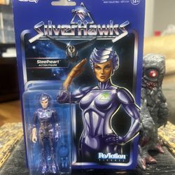 Silverhawks ReAction Steelheart 3.75" Action Figure Super7 New Sealed