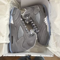Jordan 5 retro wolf grey size 9