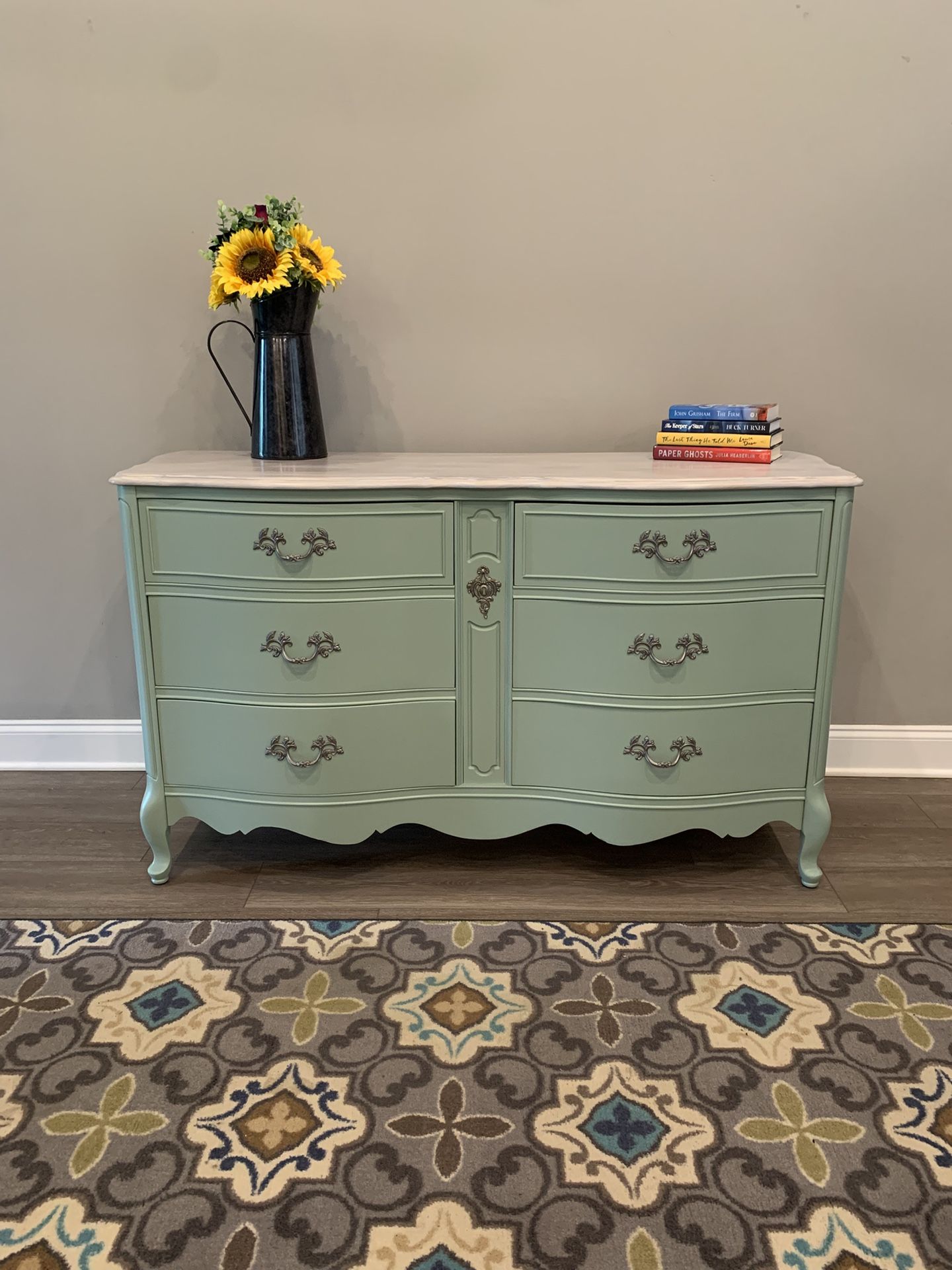 Beautiful Vintage Bassett 6-Drawer Dresser — Modern Refinish
