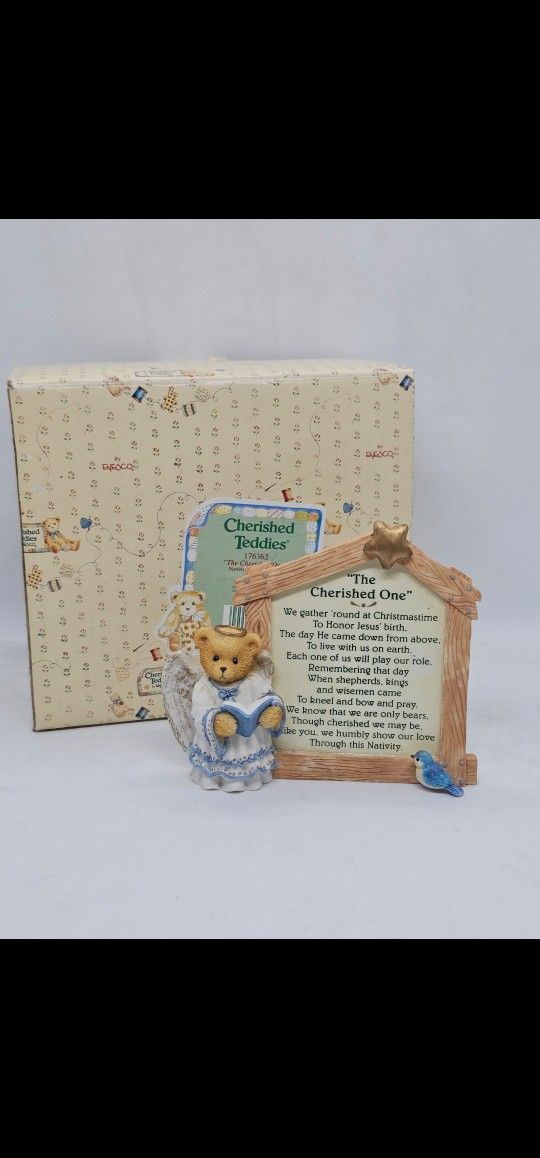 New Cherished Teddies Nativity prayer frame plaque FIGURINE Christmas holiday religion
MINT CONDITION, STORED IN THE BOX, COMES WITH ORIGINAL PACKA
