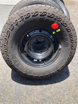 New 2023 Tacoma spare tire. 265 70 R 16” Goodyear Wrangler A/T Territory. As new  $125