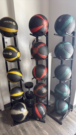 Medicine Balls, Water Rowers And Dumbbells