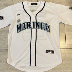 New! Ken Griffey Jr Seattle Mariners white Jersey men’s large New!!