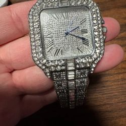 Cartier Watch Iced Out 