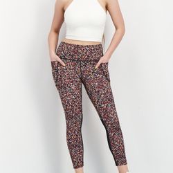 New/New Balance Women’s Sportswear Fit Training Leggings, Multicolored, Sz M