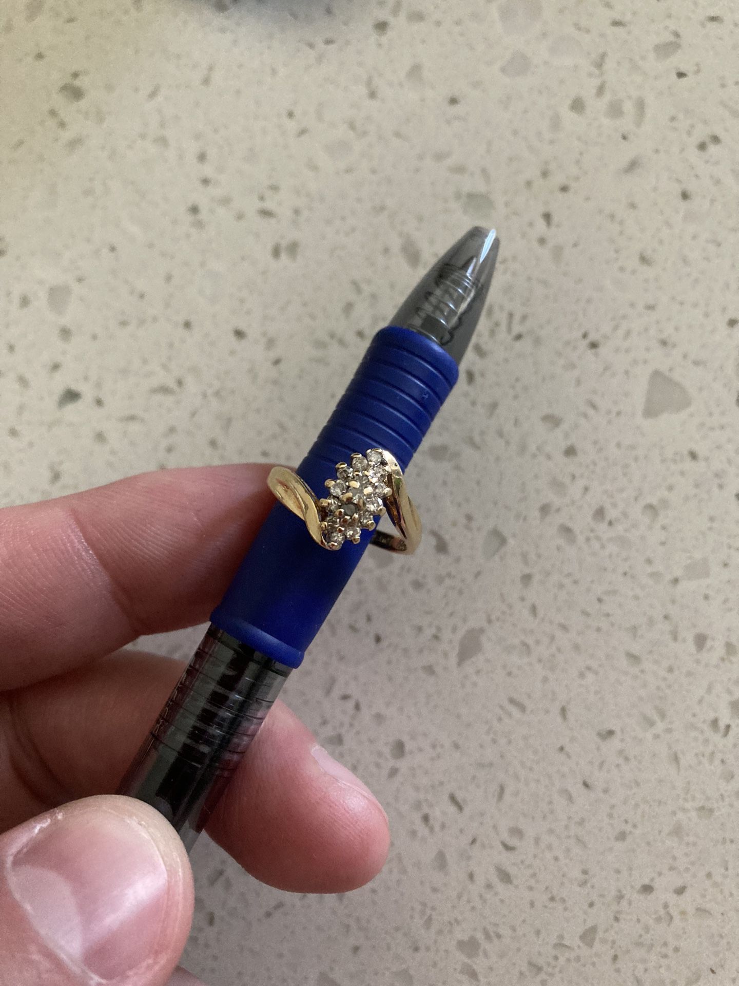 Gold Ring With Small Diamonds