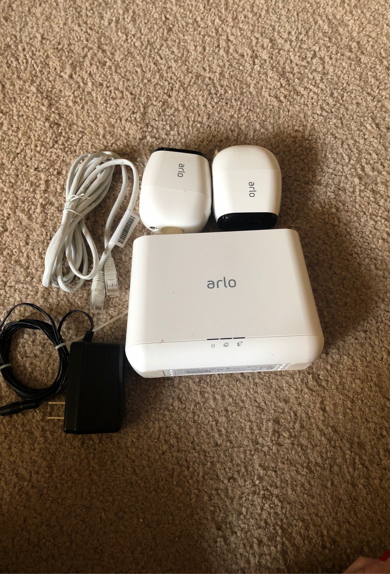 Arlo security system with 2 cameras