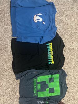 Kids Graphic Tee Bundle – Sonic, Fortnite, Minecraft