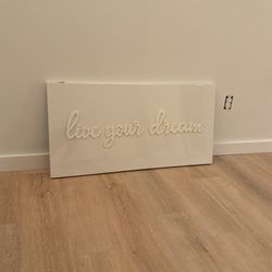 Wall Art Canvas “live Your Dream” 