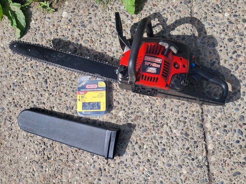 18 inch Craftsman 42cc Chainsaw
