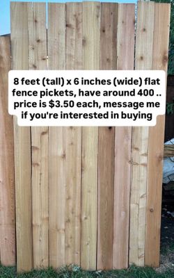 Fence Pickets 8x6