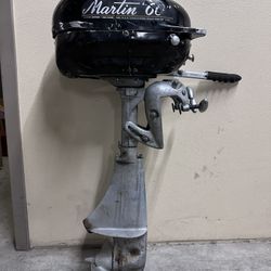 1947 Martin 60 Outboard Motor 7.5HP running condition,pull start