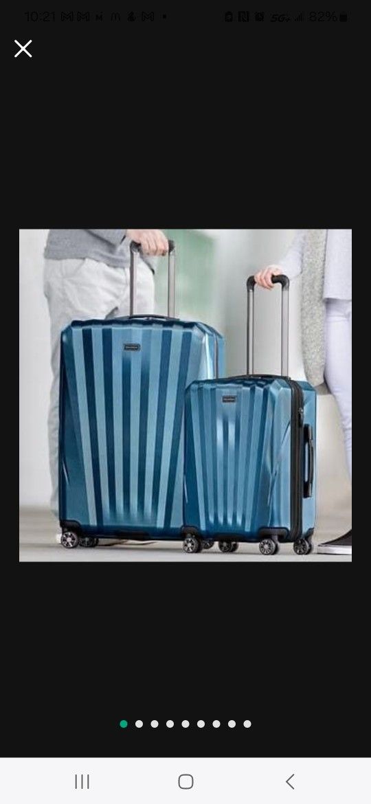 Ricardo Piece Hardside Luggage Set With USB port