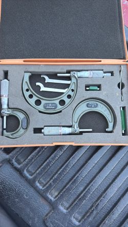 0-3” mitutoyo O/D mic set