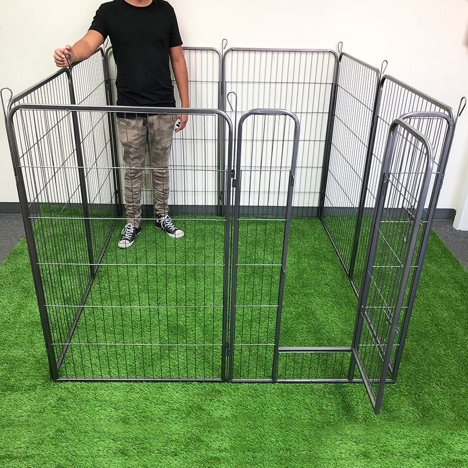 New in box $125 Heavy Duty 48” Tall x 32” Wide x 8-Panel Pet Playpen Dog Crate Kennel Exercise Cage Fence