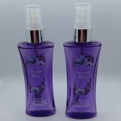 2x Body Fantasies TWILIGHT MIST Perfume Body Spray 3.2 Fl Oz NEW Fragrance