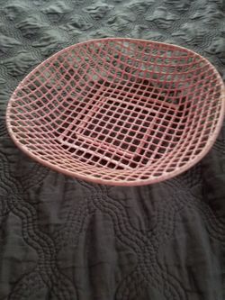Pink Rubber Coated Basket