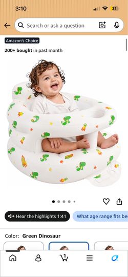 Inflatable baby seats