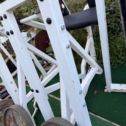 Power runner leg and glute machine plate loaded