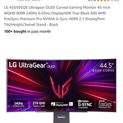 LG  Ultragear OLED Curved Gaming Monitor 45-Inch