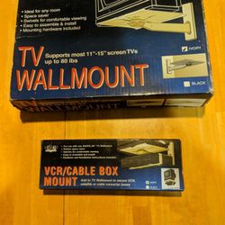 "Above All " TV Wall Mount and VCR / CABLE BOX MOUNT