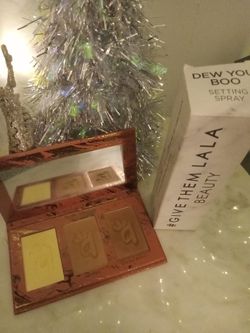 Complexion trio and setting spray