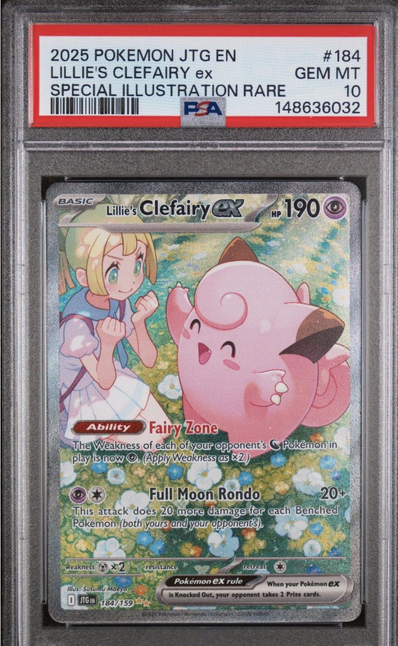 Pokemon PSA 10 LILLIE'S CLEFAIRY EX