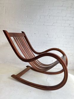Vintage Mid Century Sculptural Rosewood rocking chair by Salvador Vidal