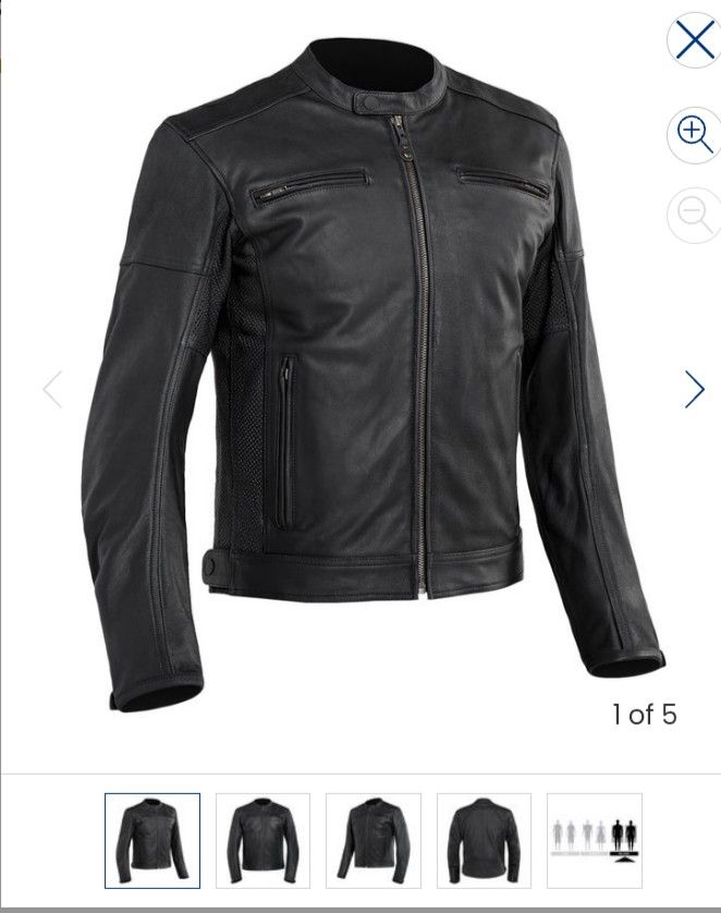 New Street And Steel Blade Leather Jacket With Removable Liner And D30 Armor 