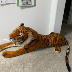 Melissa & Doug Giant Tiger - Lifelike Stuffed Animal (Over 5 feet Long