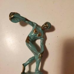 Vintage Metal Art Figurine 