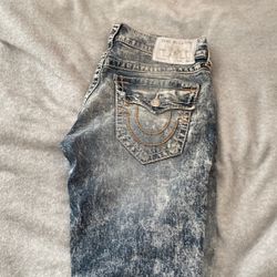 True Religion Grey/Blue Jeans