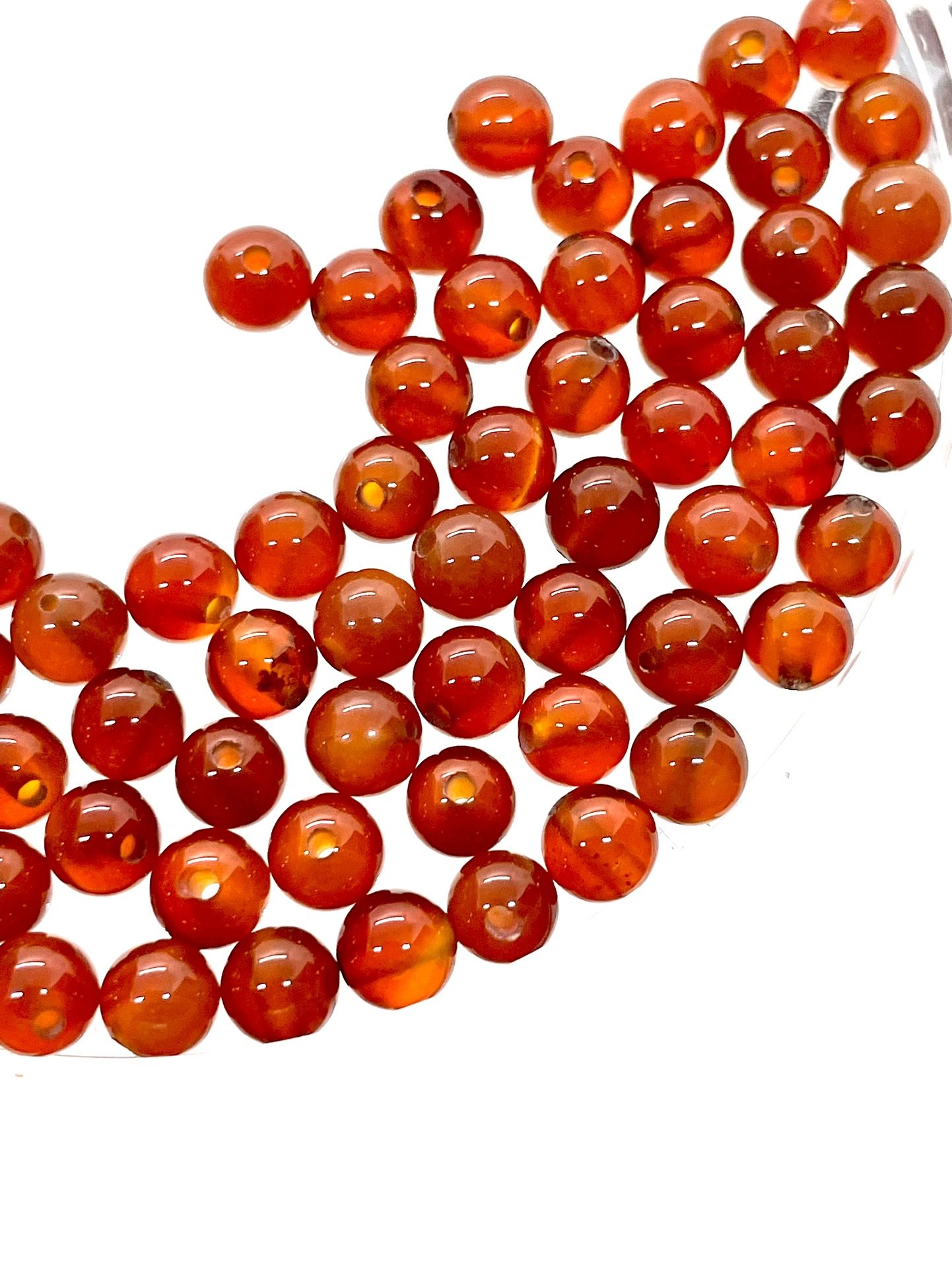 6mm Carnelian Beads Over 60pc