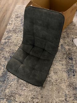 Gray Tufted Outside Chairs
