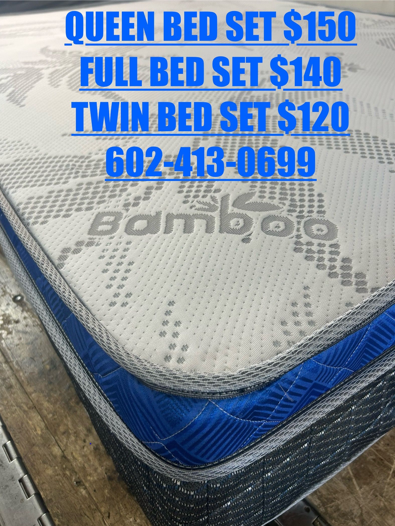 Brand New Beds For Sale Queen. Full. Twin. King. Mattress And Box Spring