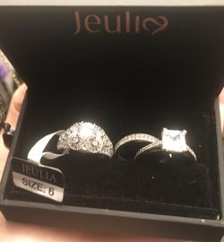 Wedding Ring Set & Engagement Set NEW Size 6