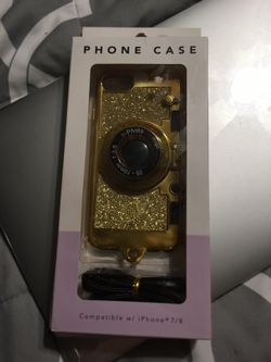 Iphone 7/8 Cover Golden Vintage phone case Camera Style Trendy Forever 21