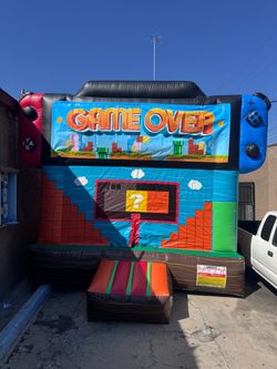 Game Over Video Game Inflatable Bounce House