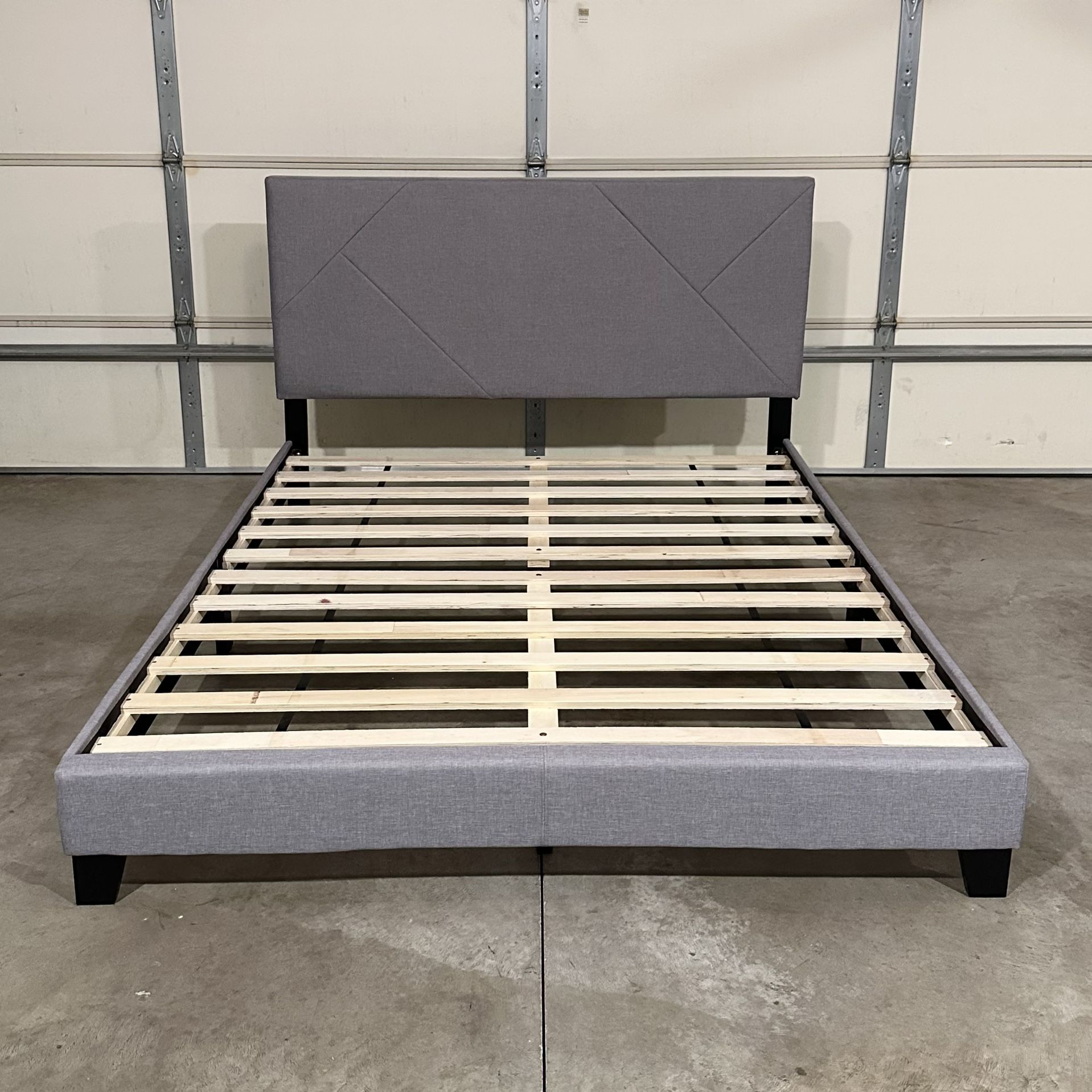 New Gray Queen Platform Bed (Can Deliver)