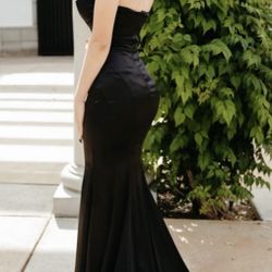 Black Mermaid Prom Dress 