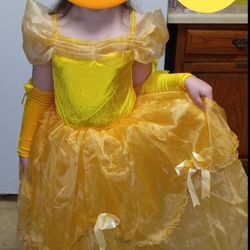 Belle Princess Dress - Yellow Dize 7-8 Years